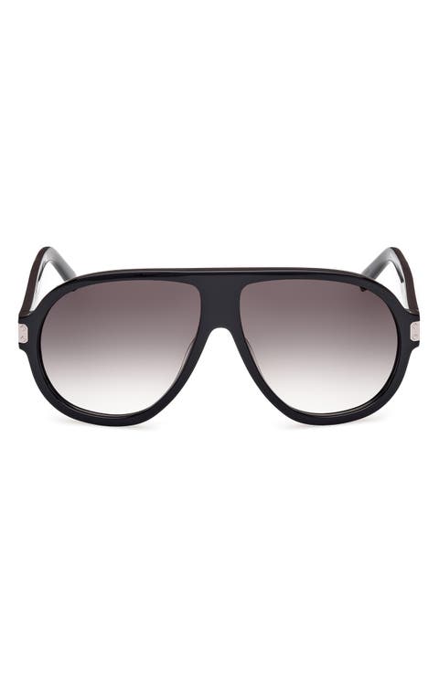 59mm Pilot Sunglasses