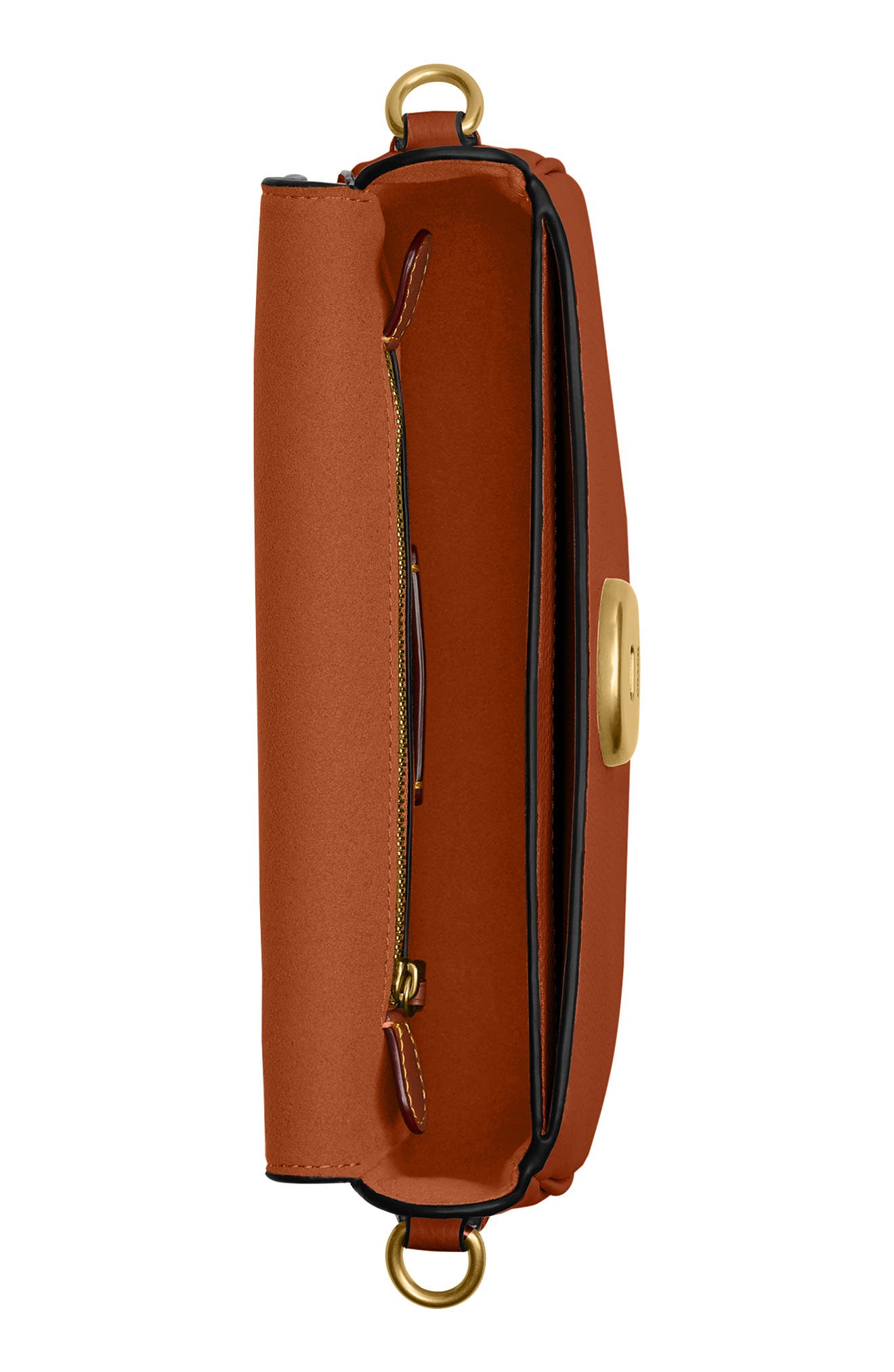 Pebbled Crossbody Bag (Nordstrom Exclusive), Alternate, color, AMBER BROWN