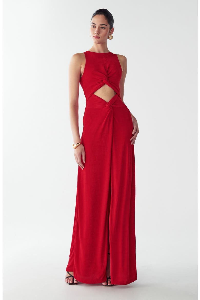 Malia Maxi Dress, Alternate, color, Red