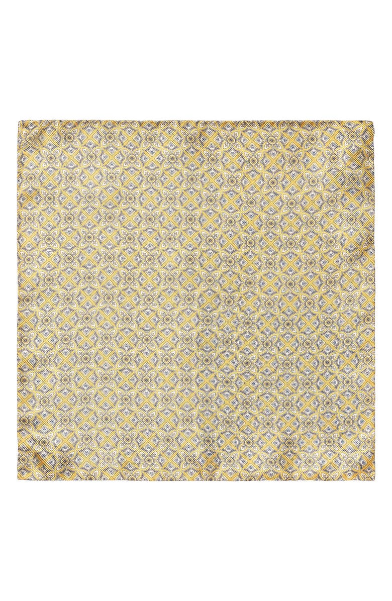 Eton Four Quad Silk Pocket Square, Alternate, color,