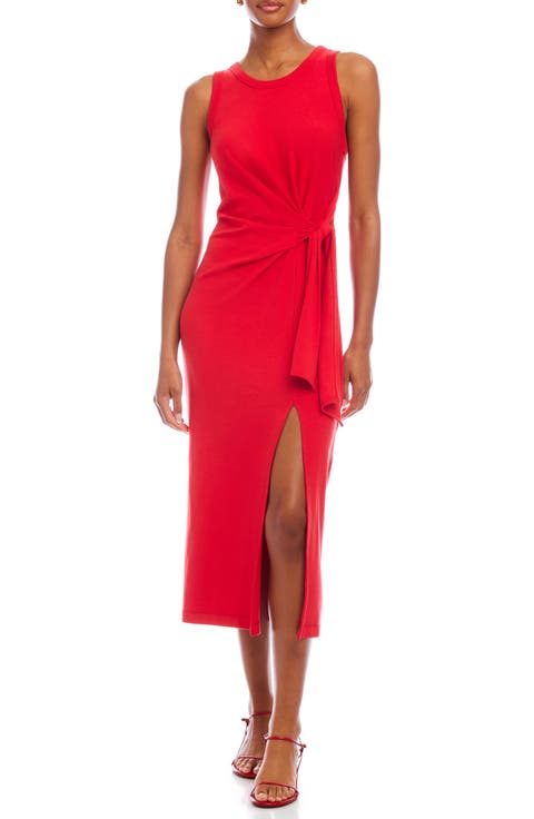 Maddie Side Knot Midi Dress