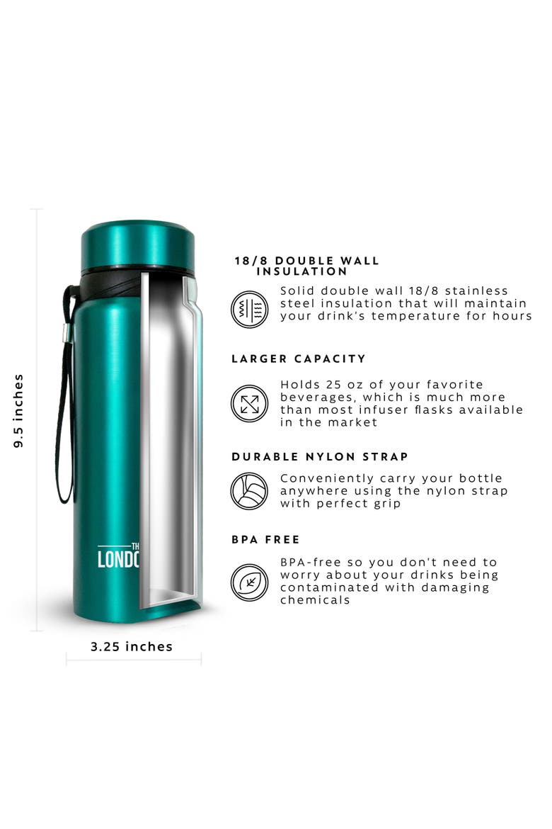 Infuser Bottle 25oz, Alternate, color, Blue