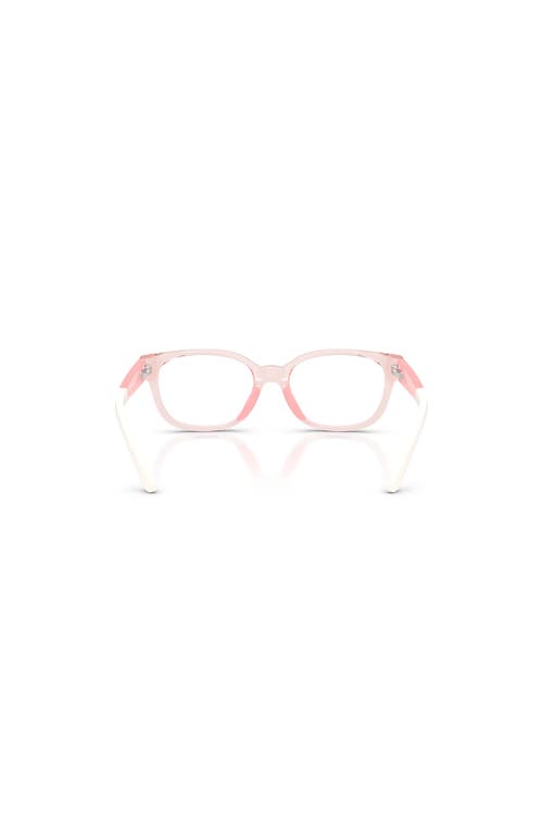 Polo Ralph Lauren 47mm Rectangle Optical Glasses In Pink
