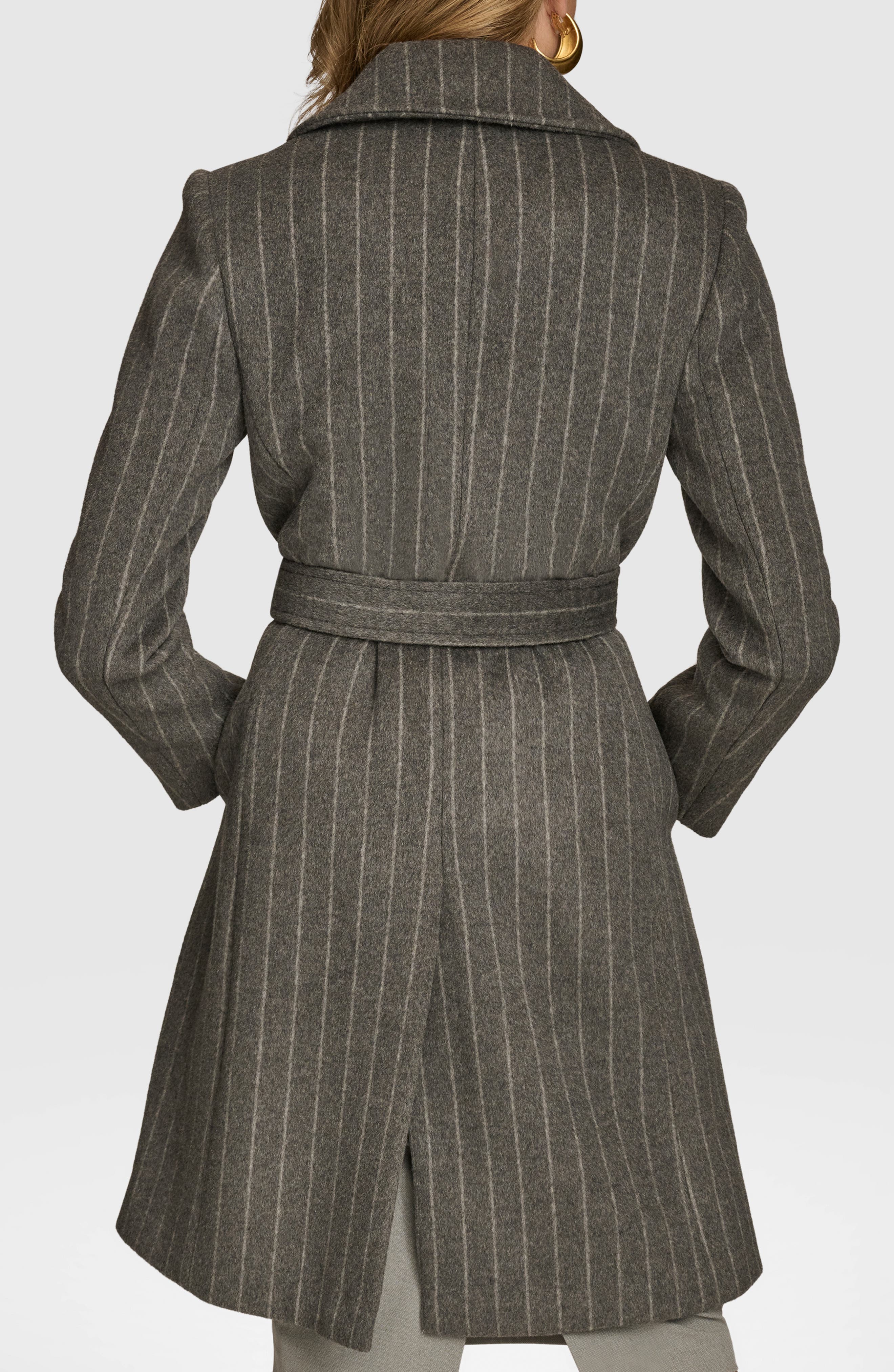 Belted Wool Blend Coat - image 4