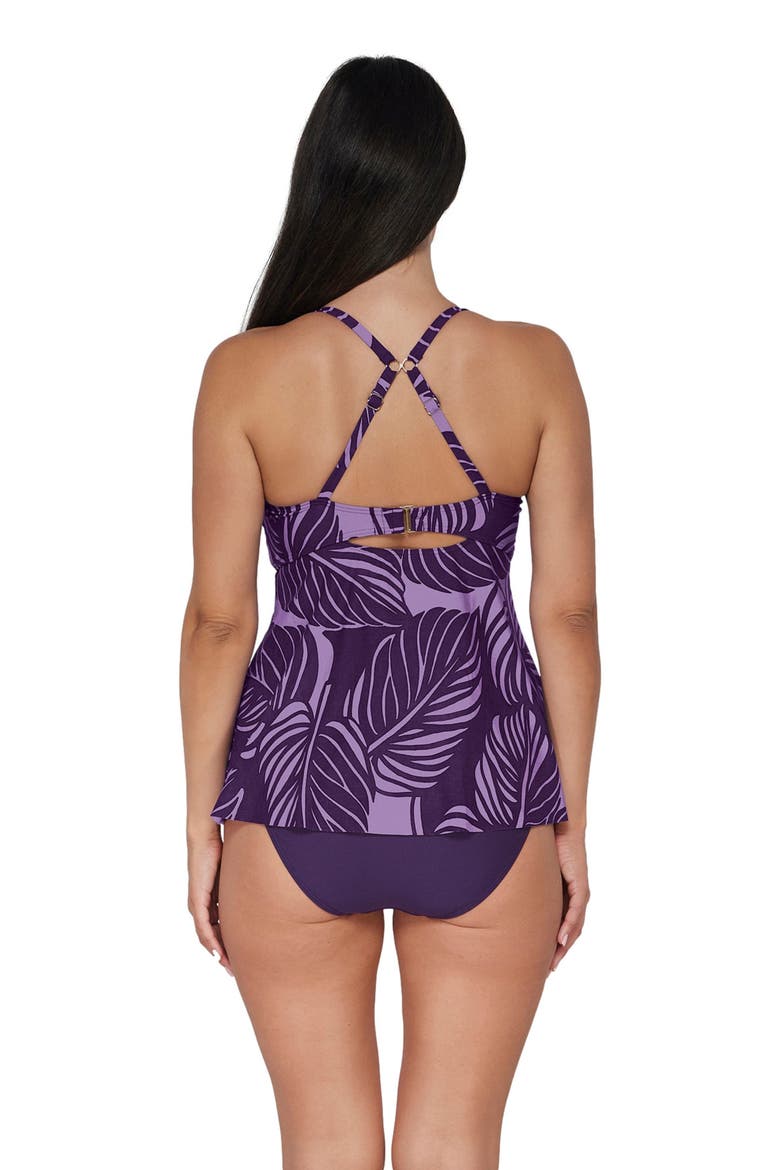 Tori Tankini Swimsuit Top, Alternate, color, Mystic Palms