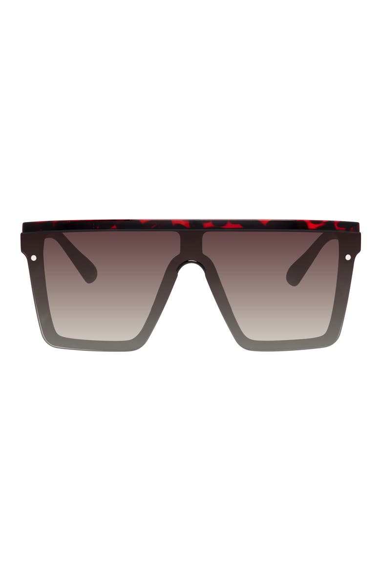99mm Square Sunglasses, Main, color, MEDIUM BROWN TORT