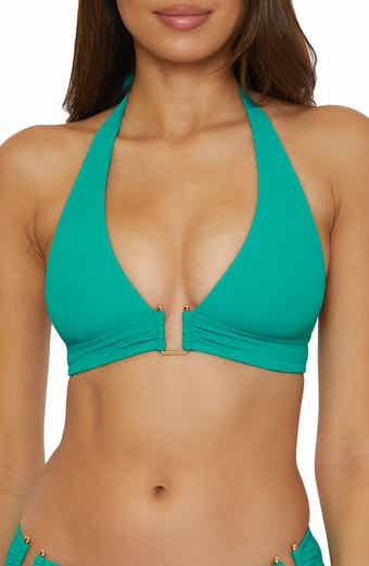 Becca Modern Edge Halter Bikini Top