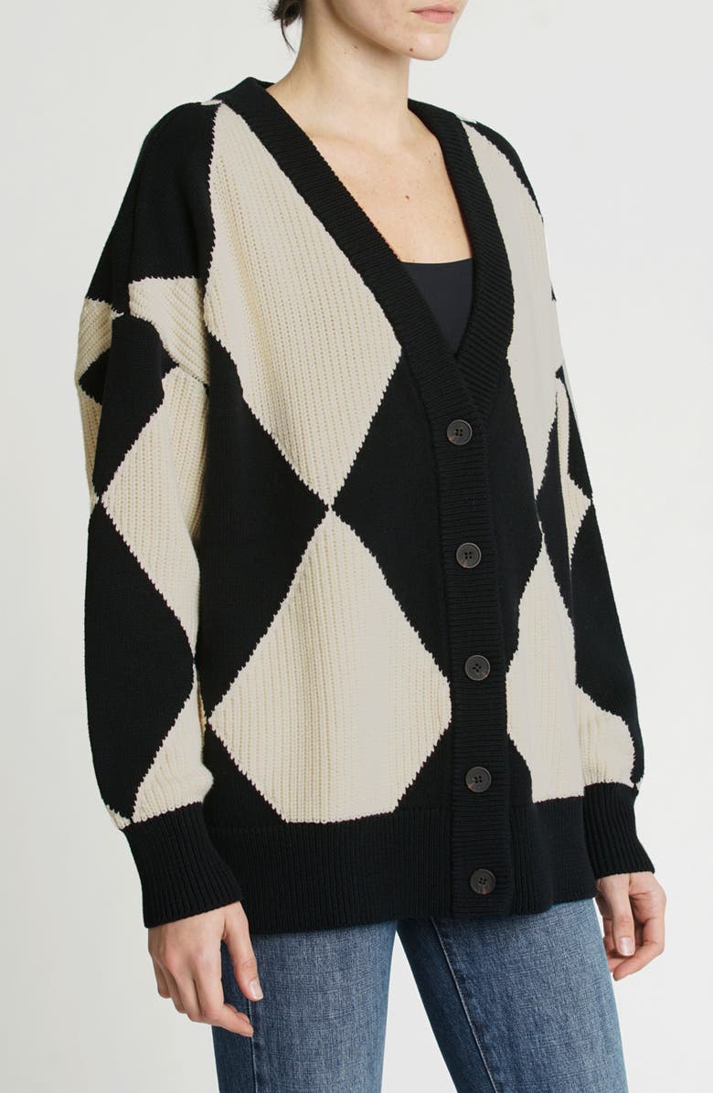 Pistola Evelyn Argyle Oversize Cotton Cardigan, Alternate, color, 