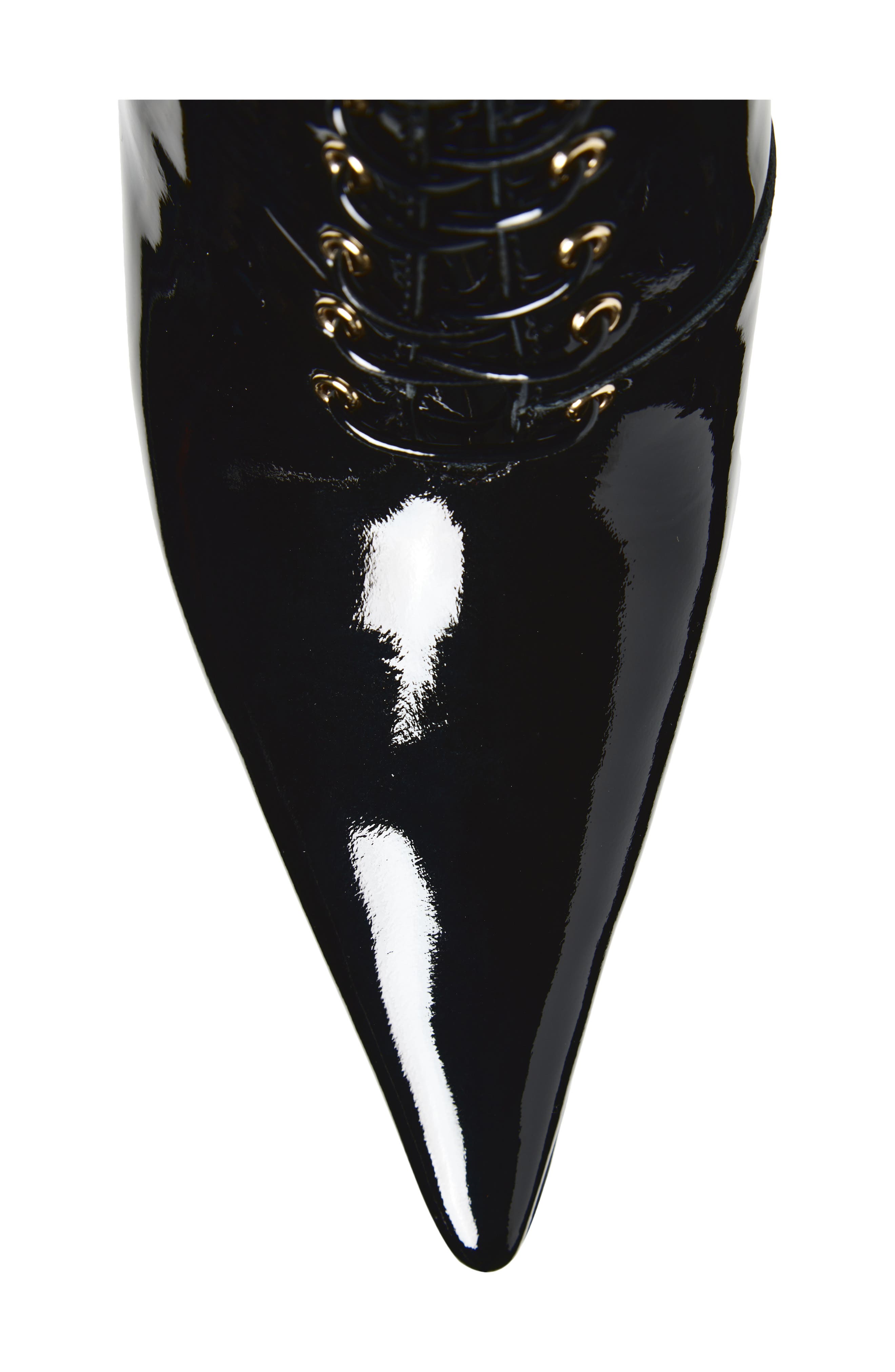 Jeffrey Campbell Pointed Toe Boot, Alternate, color, Black Patent