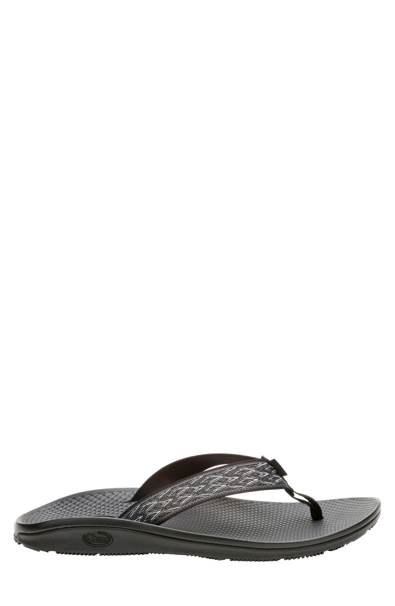 Chaco Classic Leather Flip Flop, Alternate, color, Summit Black