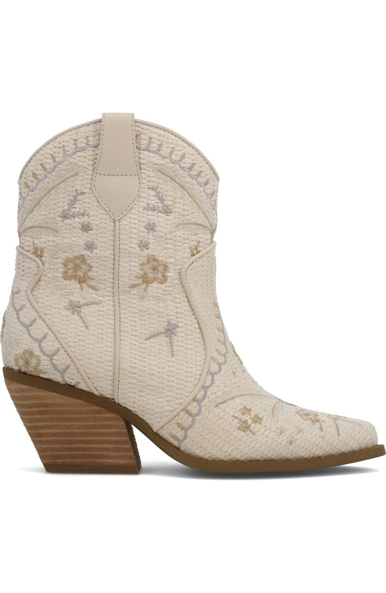 MIA Dalena Embroidered Western Boot, Alternate, color, Bone Raffi