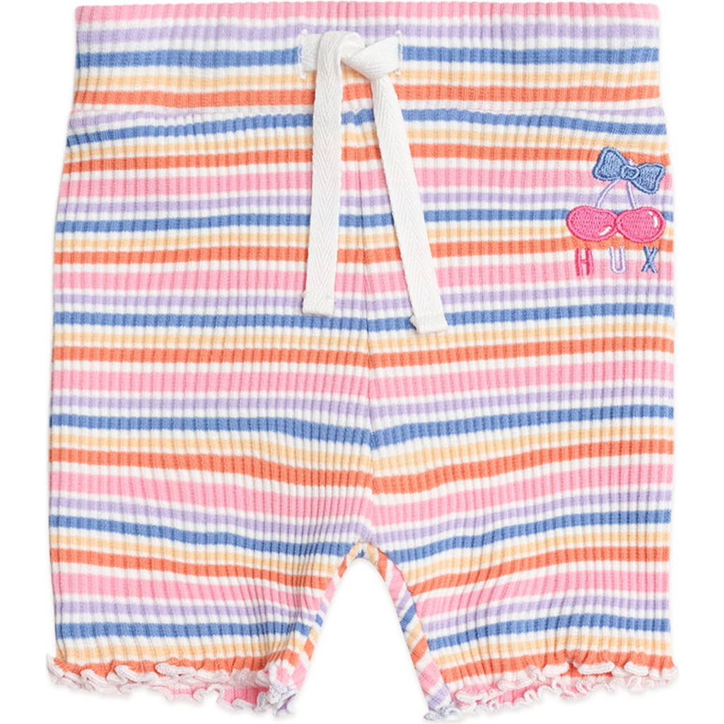 Huxbaby Rainbow Rib Bike Shortie In Multi