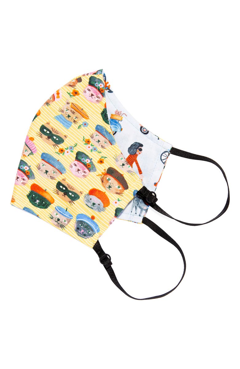 L. Erickson Love Adult Contoured Reversible Face Mask, Main, color,