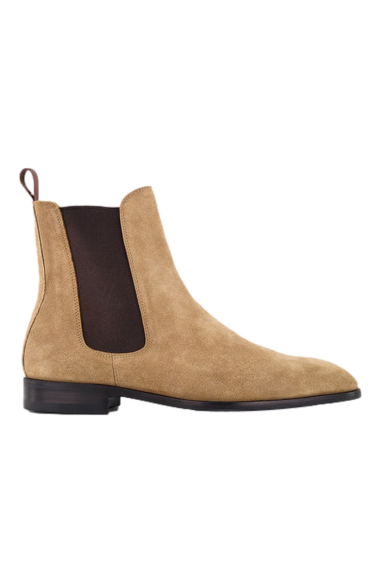 Ashford Chelsea Boot, Alternate, color, Sahara Dune Beige Suede
