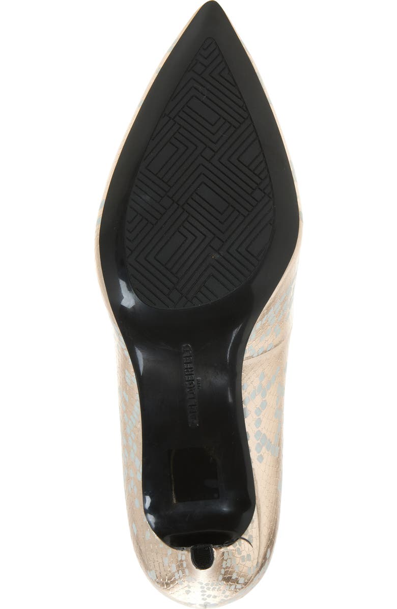 KARL LAGERFELD PARIS Royale Pump, Alternate, color, White Gold