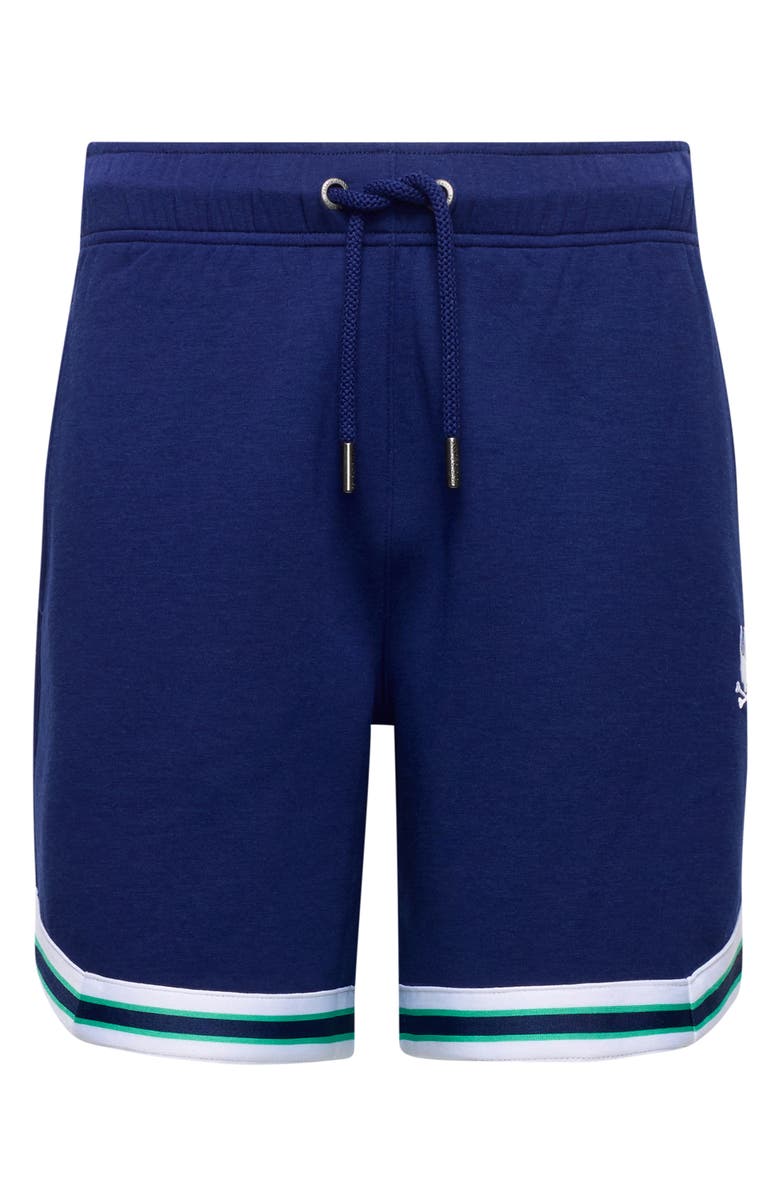 Psycho Bunny Kids' Basil Taped Drawstring Shorts, Main, color, Evening Blue