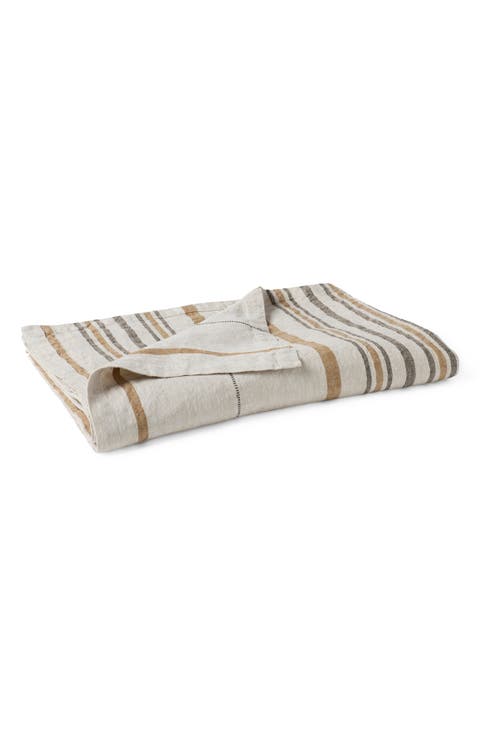 Organic Linen Throw Blanket