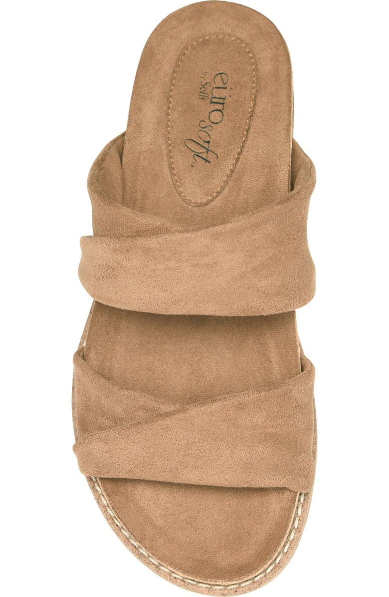 EUROSOFT Gail Slide Sandal, Alternate, color, Luggage