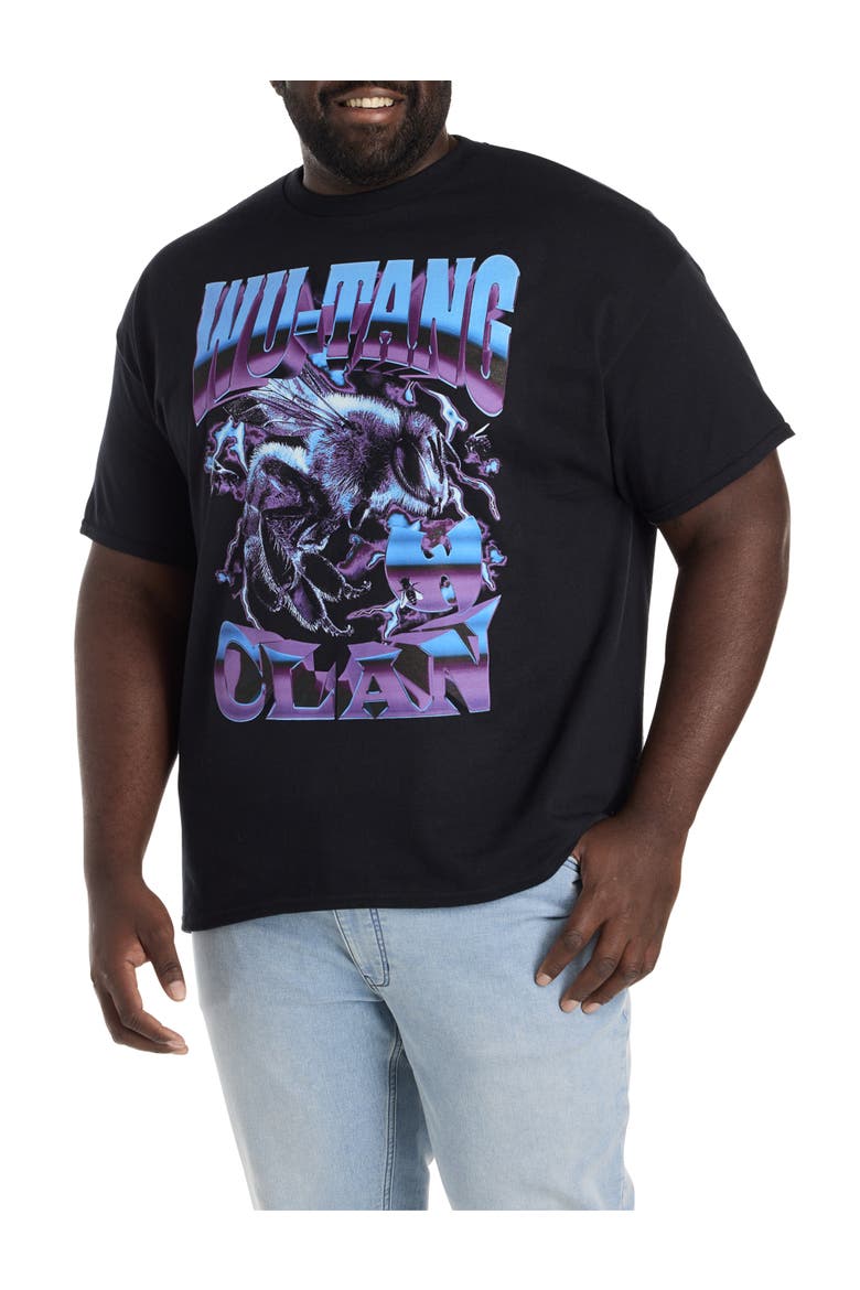 Big & Tall Wu Tang Clan Graphic Tee, Main, color, BLACK
