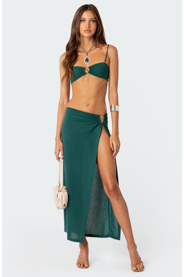 Nyssa Tie Back Bra Top, Alternate, color, GREEN