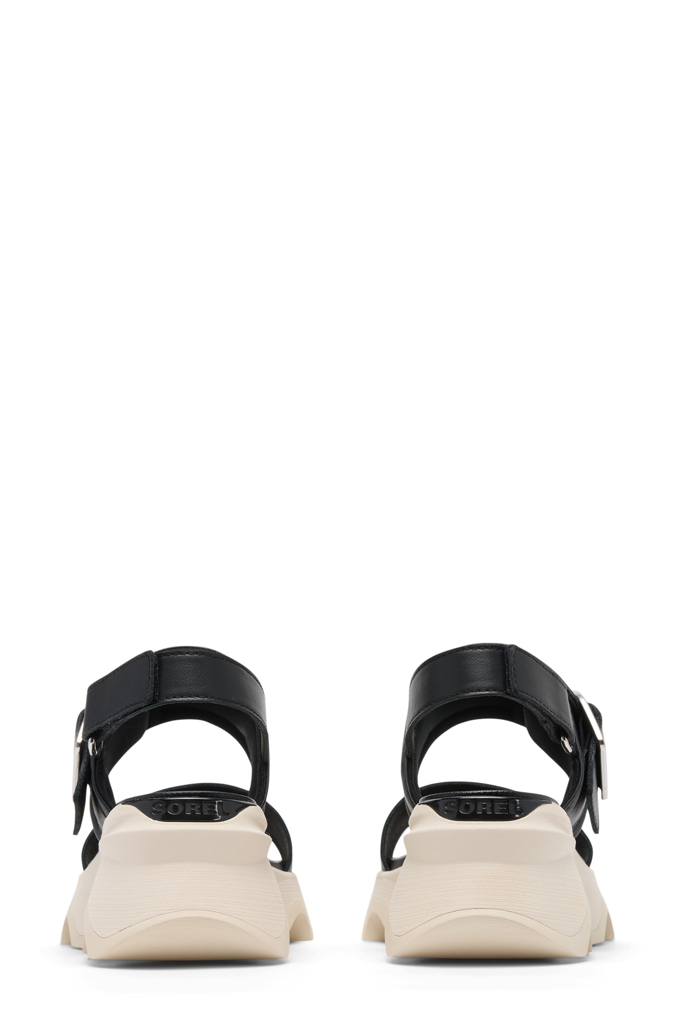 SOREL Kinetic Impact Wedge Slide Sandal, Alternate, color, Black/ Chalk