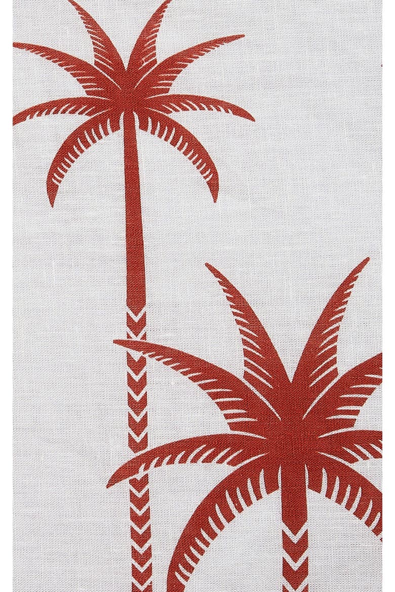 Placemat Set Of 2, Alternate, color, Date Palms Placemat Mattone