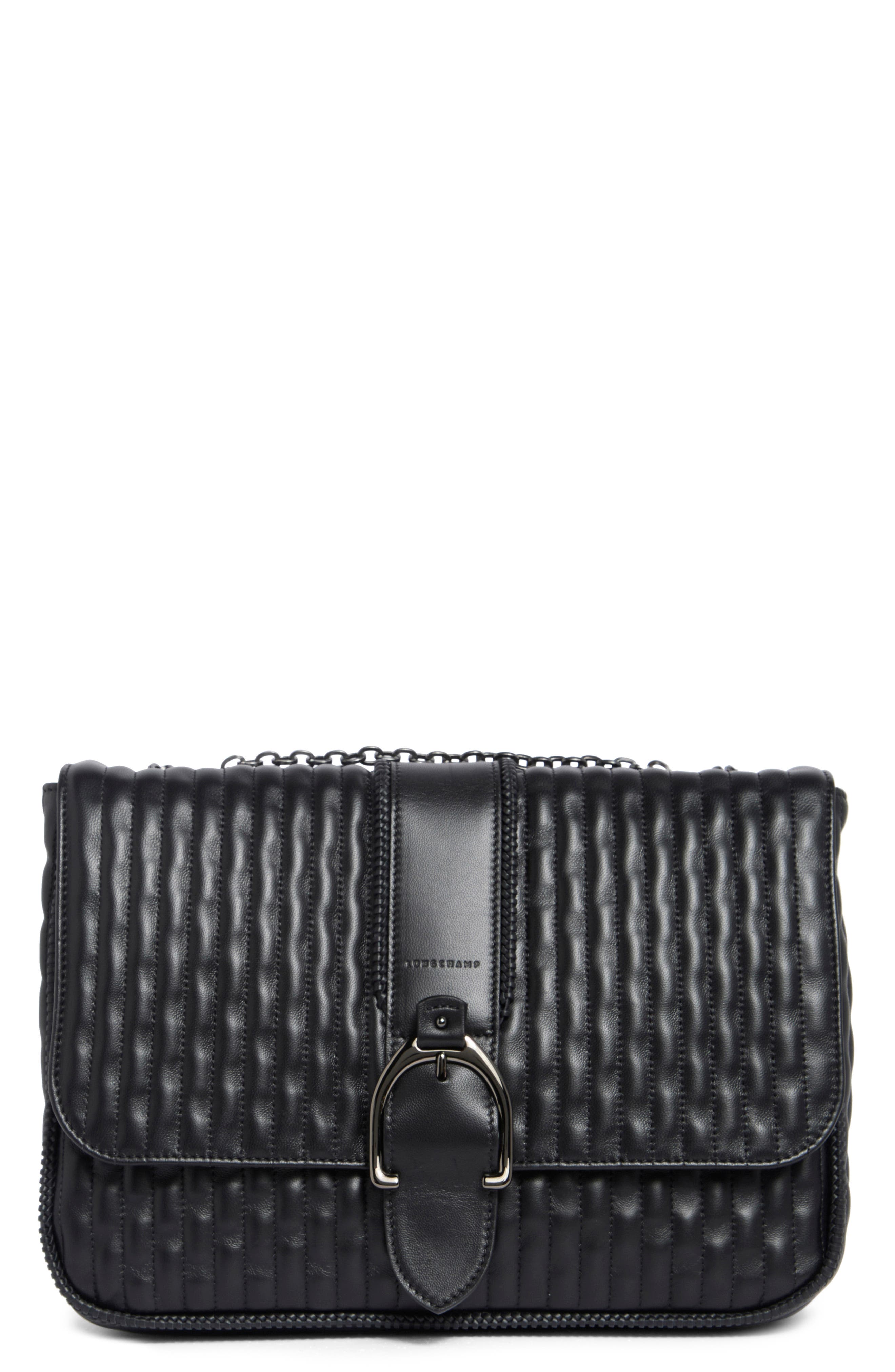 Longchamp Amazn Large Leather Shoulder Bag
