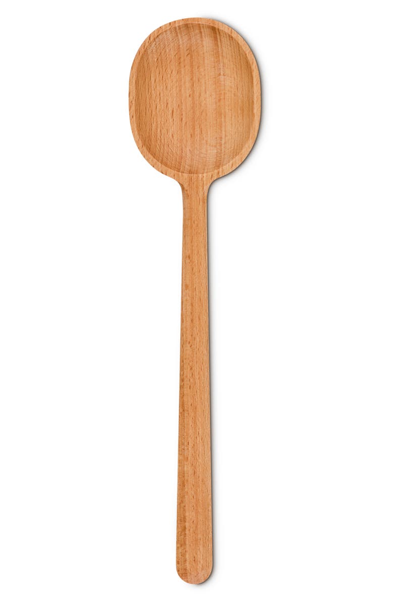 Le Creuset Signature Beech Wood Serving Spoon, Main, color, 