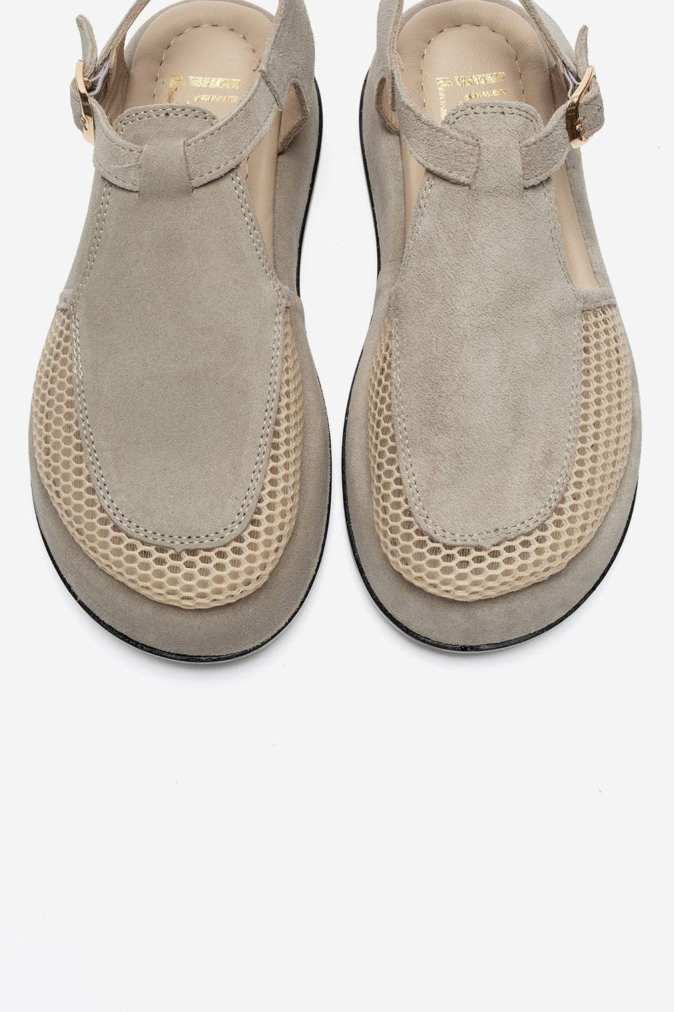 Lurelia Leather Platform Sandal, Alternate, color, Beige Suede