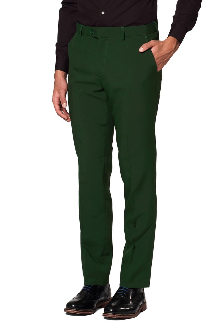 Glorious Green Slim Fit Two-Piece Suit & Tie Set, Alternate, color, GREEN