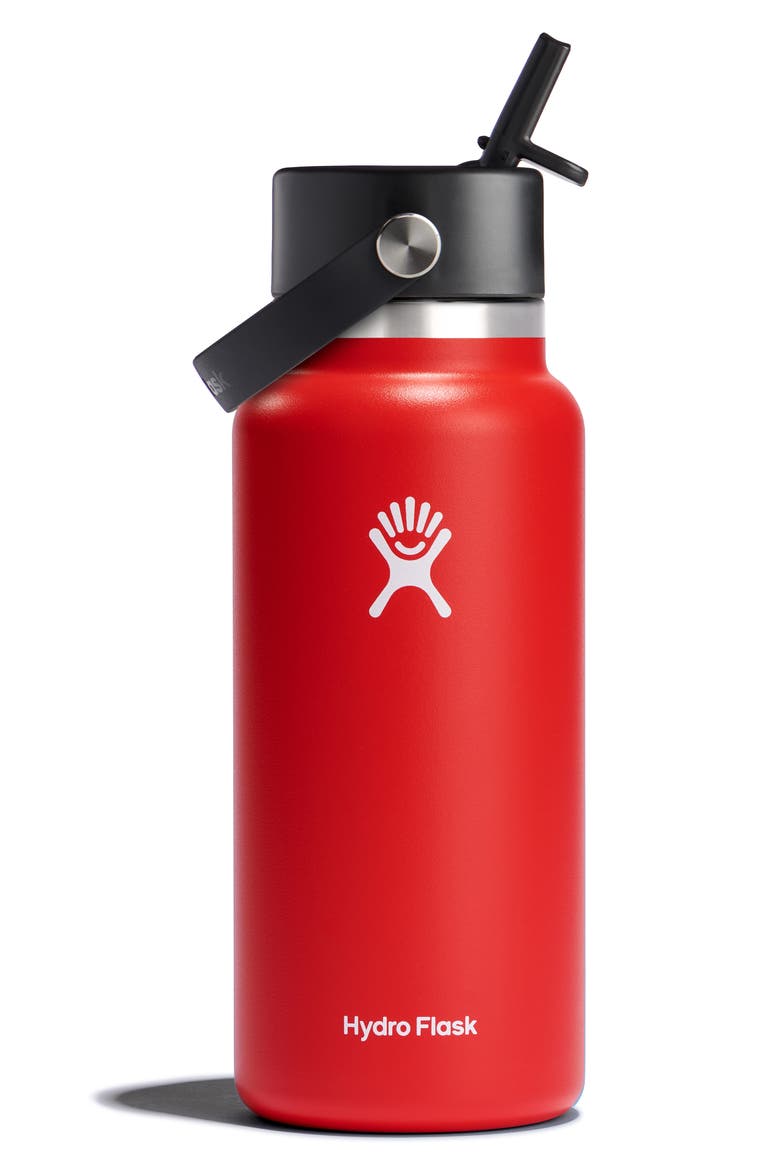 32-Ounce Wide Mouth Flex Straw Cap Water Bottle, Main, color, GOJI