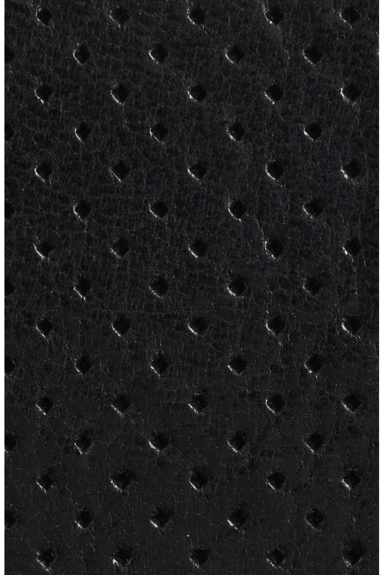 Perforated Leather Belt, Alternate, color, NERO