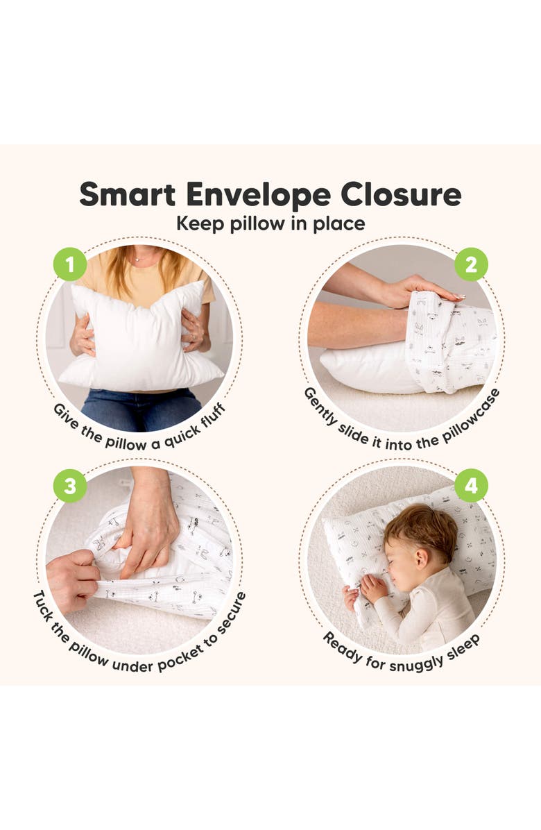 KeaBabies 2-Pack My Little Lyra Pillowcases, Alternate, color, Nordic