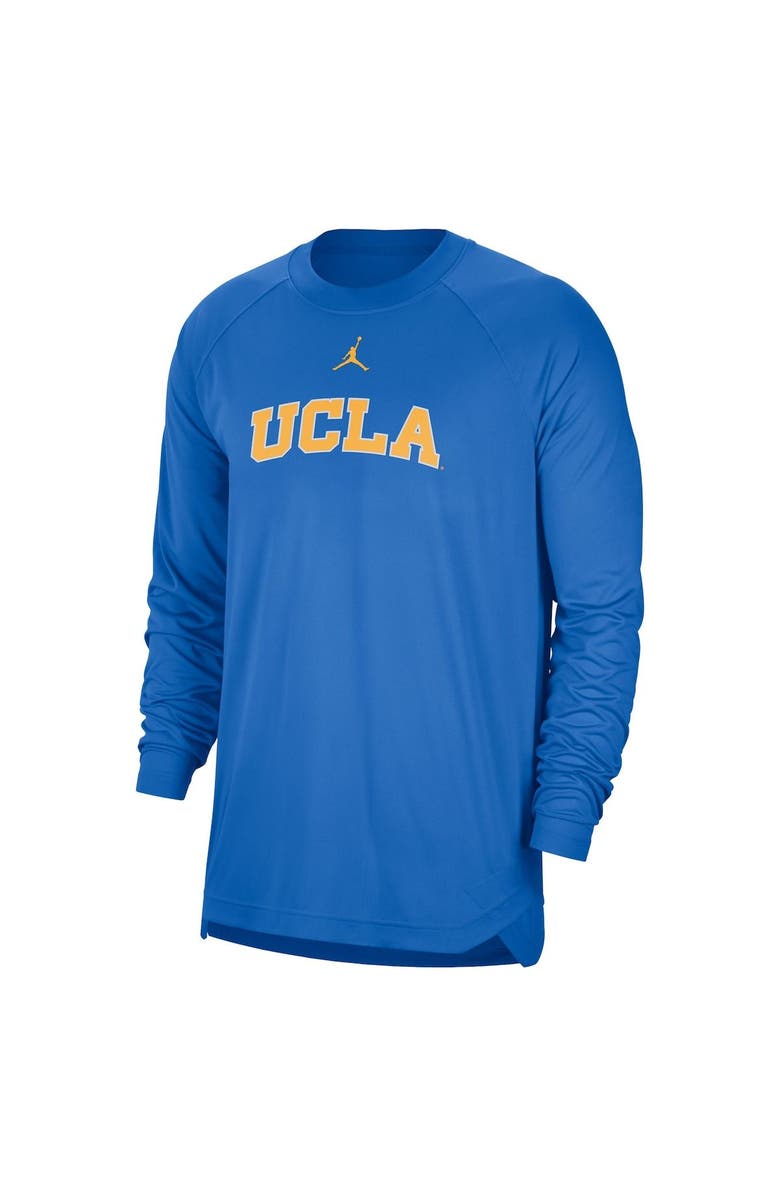 Jordan Brand Men's Jordan Brand Blue UCLA Bruins Basketball Spotlight Performance Raglan T-Shirt, Alternate, color,