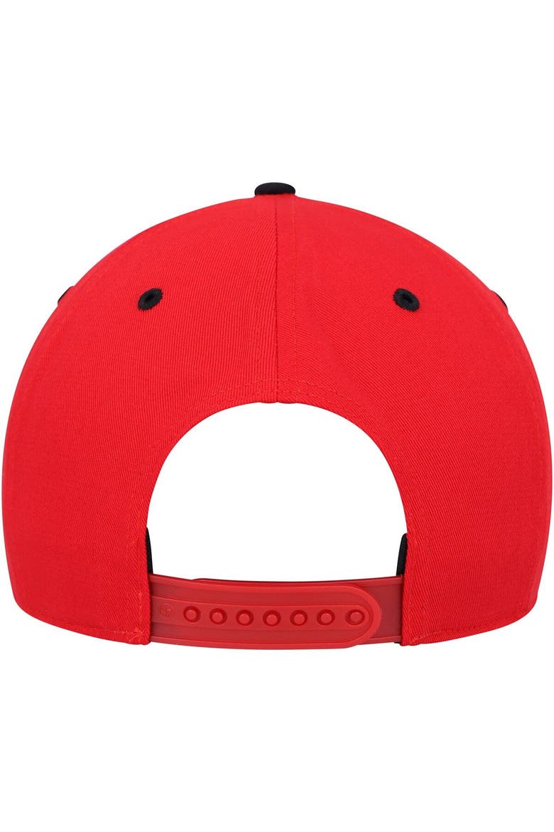 Men's '47 Red/Black Chicago Bulls Super Hitch Adjustable Hat, Alternate, color, Red