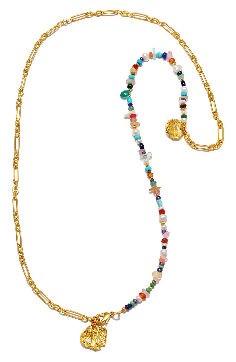 Sequin Rickie Layered Convertible Necklace, Alternate, color, Multi/ Gold
