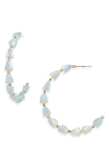 Cara Beaded Hoop Earrings