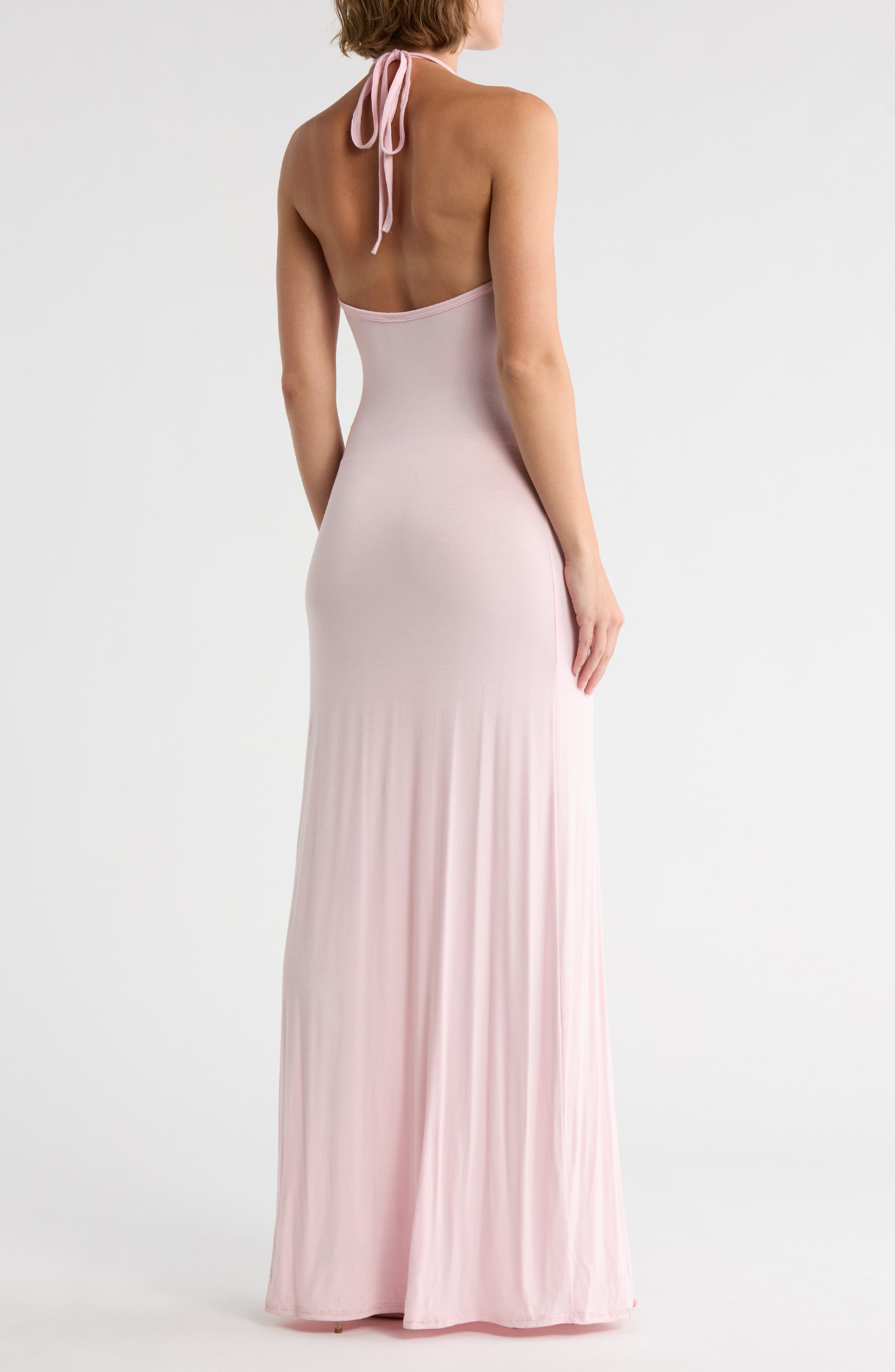 Fitted Maxi Halter Dress - image 4