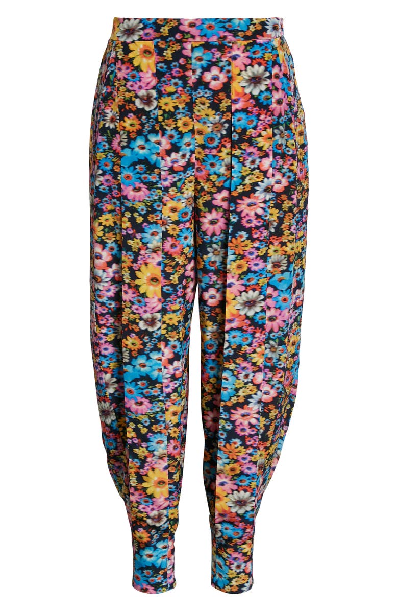 Stella McCartney Christelle Floral Print Silk Joggers, Main, color, 