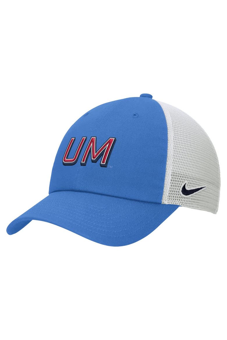 Men's Nike Powder Blue Ole Miss Rebels On-Field Club Adjustable Trucker Hat, Main, color, Powder Blue