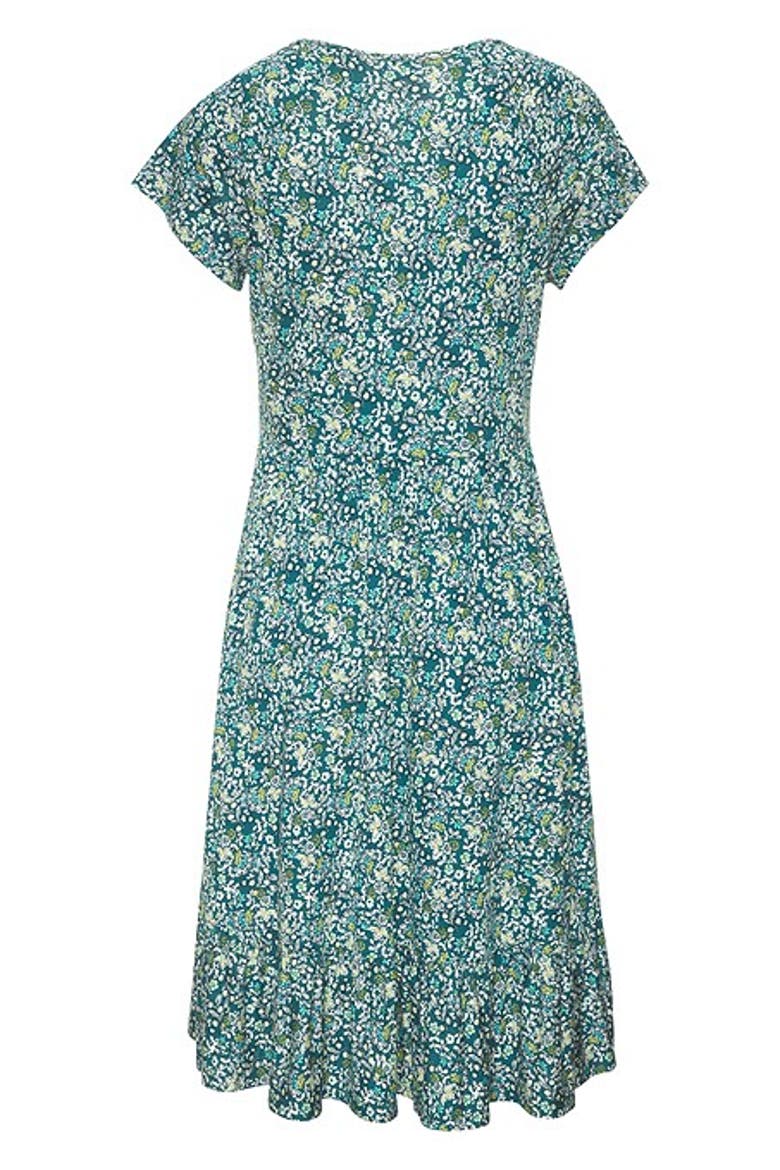 Women's V-Neck Flounce Dress, Alternate, color, Mint Printed