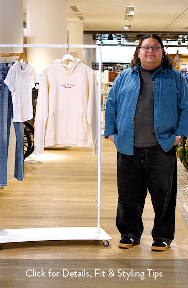 You Can't Pour Embroidered Cotton Blend Hoodie, sales video thumbnail