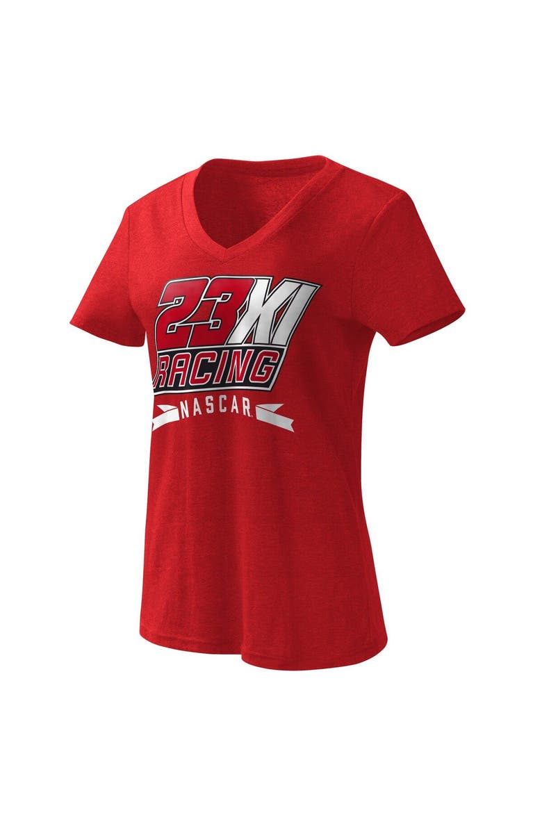 G-III 4HER BY CARL BANKS Women's G-III 4Her by Carl Banks Red 23XI Racing Dream Team V-Neck T-Shirt, Main, color, Red