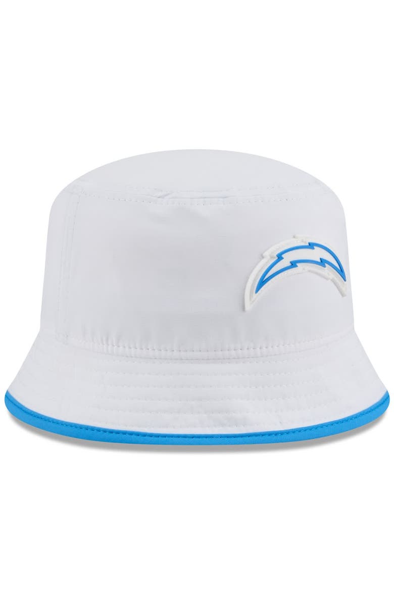 Men's New Era  White Los Angeles Chargers 2025 NFL Training Camp Stretch Bucket Hat, Alternate, color, White