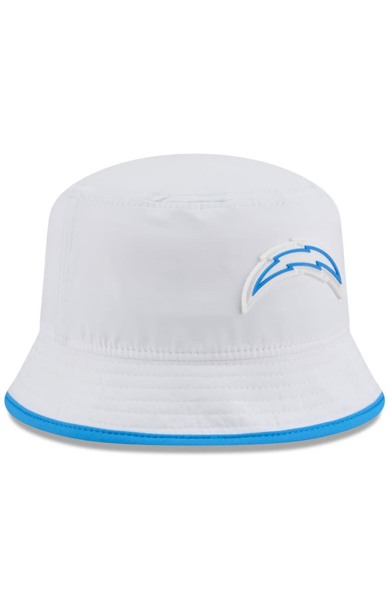 New Era Men's New Era White Los Angeles Chargers 2025 NFL Training Camp Stretch Bucket Hat, Alternate, color, White