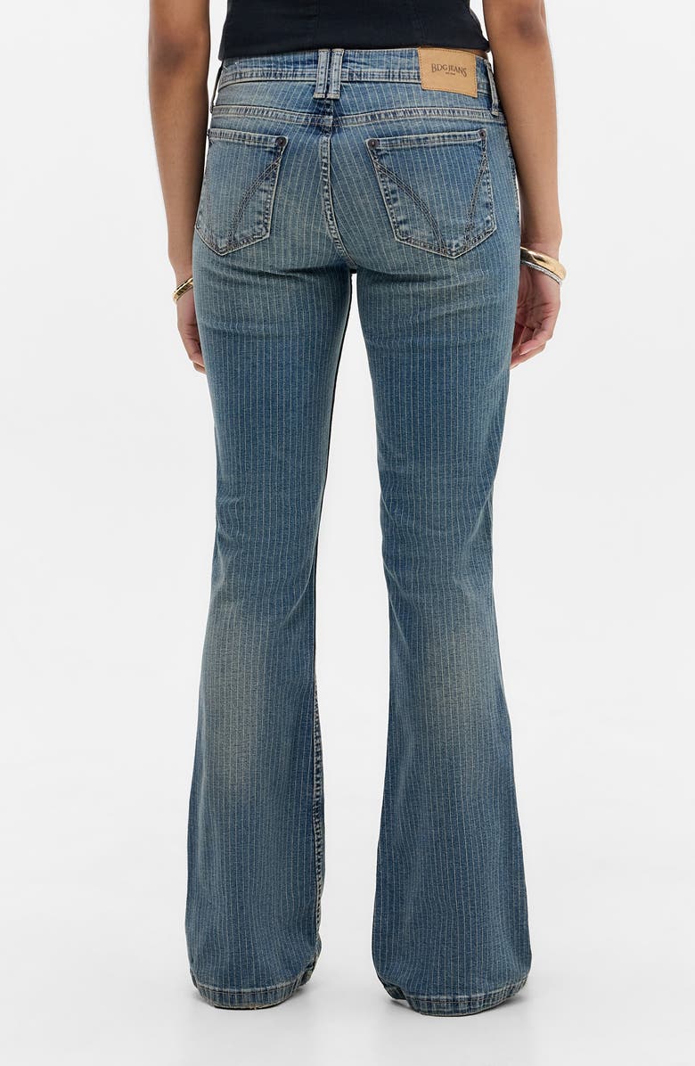 BDG Urban Outfitters Brooke Pinstripe Low Rise Flare Jeans, Alternate, color, Tinted Stripe