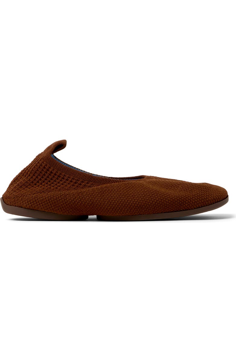 Camper Right Niko Ballerina Flat, Alternate, color, Medium Brown
