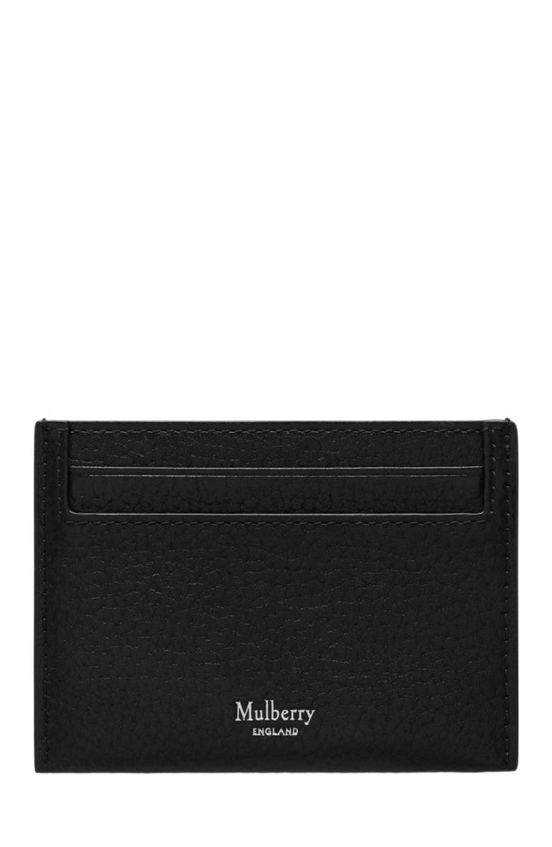 Mulberry Leather Card Case, Alternate, color, Black
