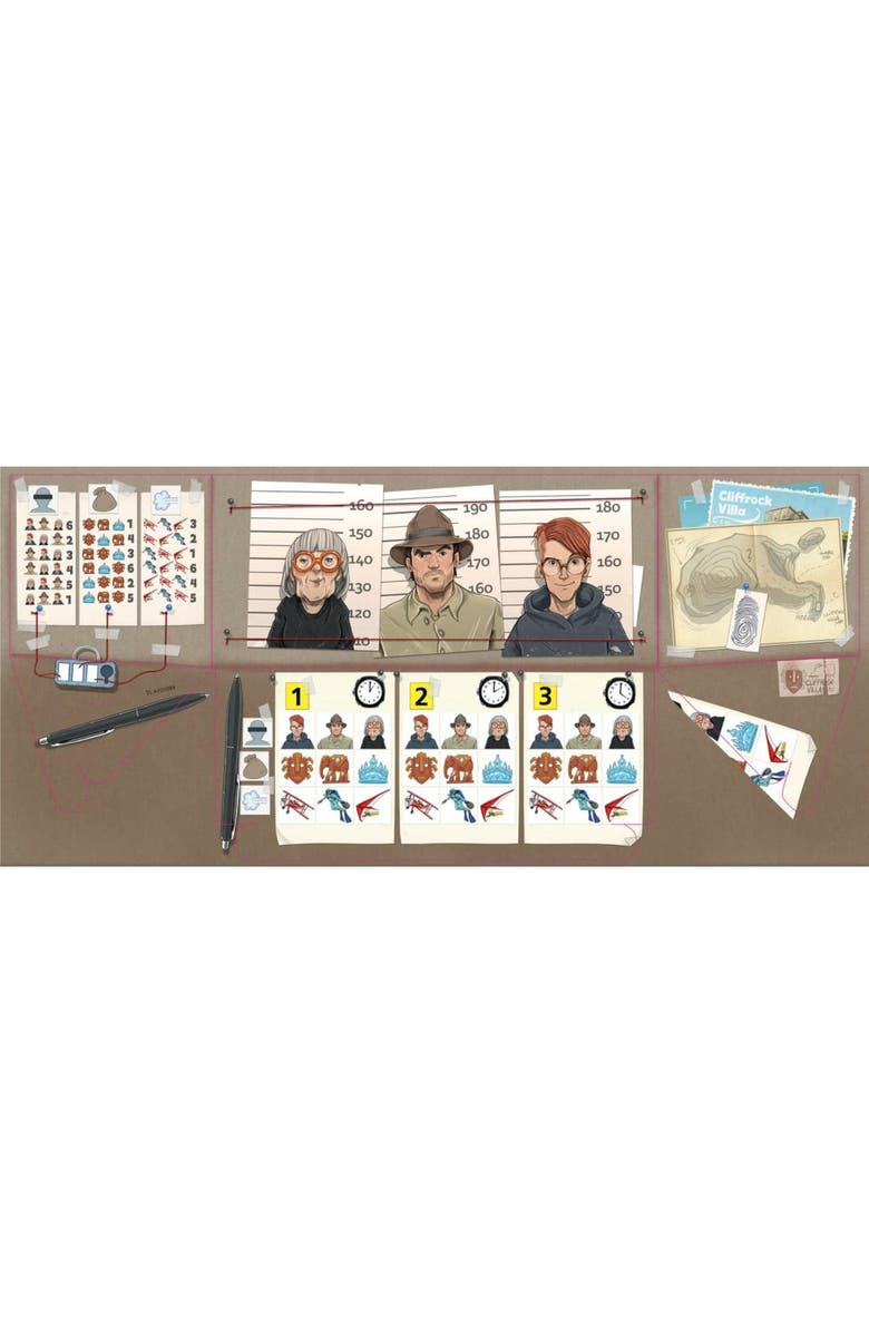 HABA The Key Theft in Cliffrock Villa - Strategy Deduction Kids Games for Ages 8-12, Family Mystery Board Game with Puzzles and Replayable Clues, Alternate, color, Multi