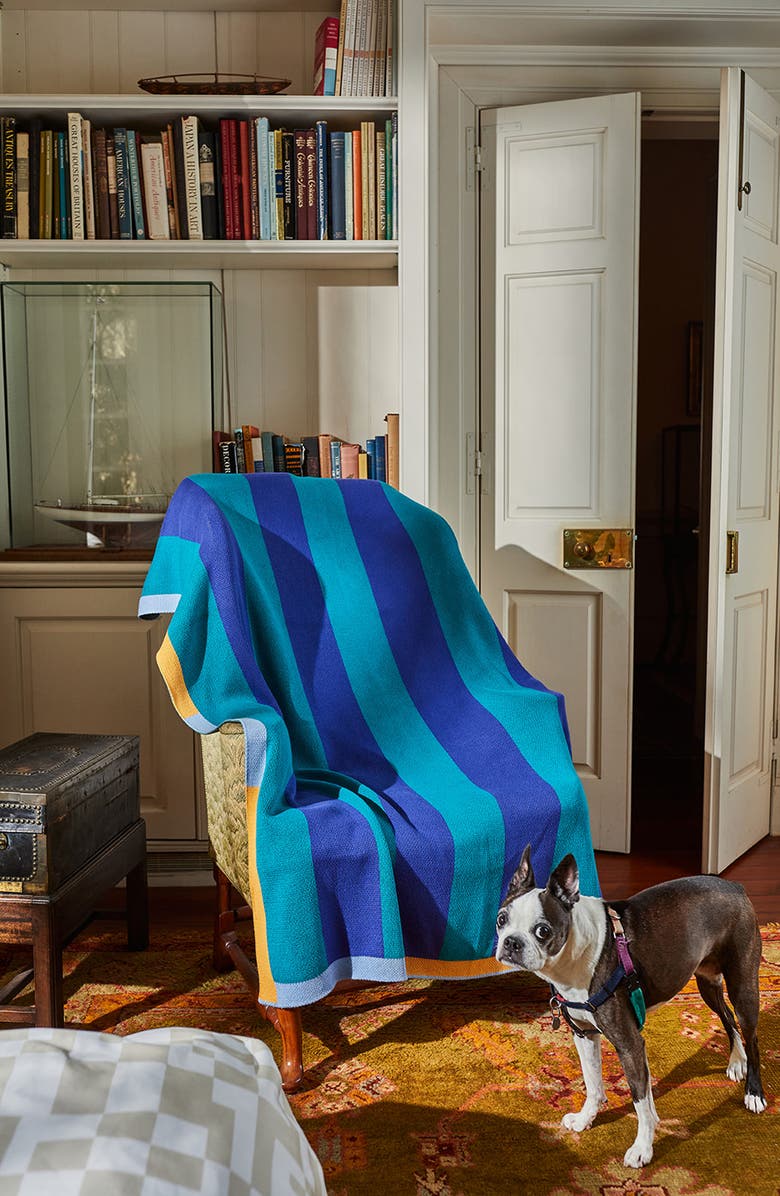 Dusen Dusen Buren Cotton Knit Throw Blanket, Alternate, color,